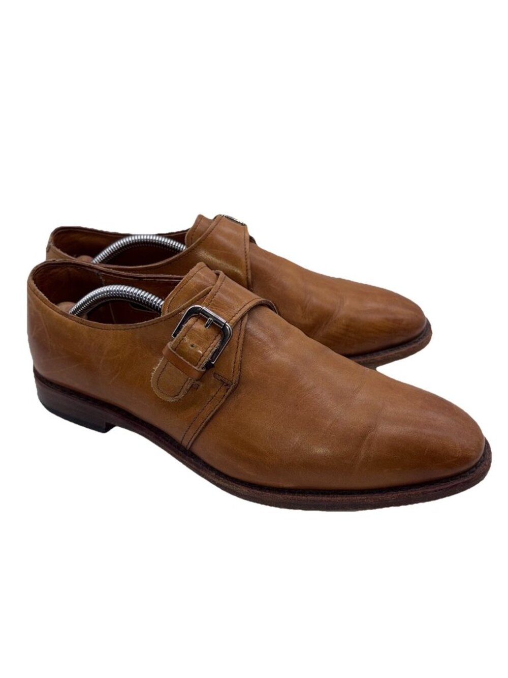 Allen Edmonds Brown Monkstrap Leather Dress Shoes Oxfords Loafers Men's Sz 9